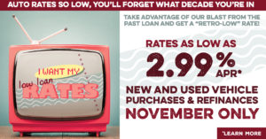 Blast from the Past Auto Loan Promotion